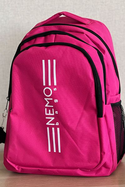 FCSTORE Unisex Ροζ Μεγάλο Μέγεθος Laptop Σχολική Τσάντα Ταξιδίου 24 Lt 45x30cm, + Μπρελόκ Gorilla