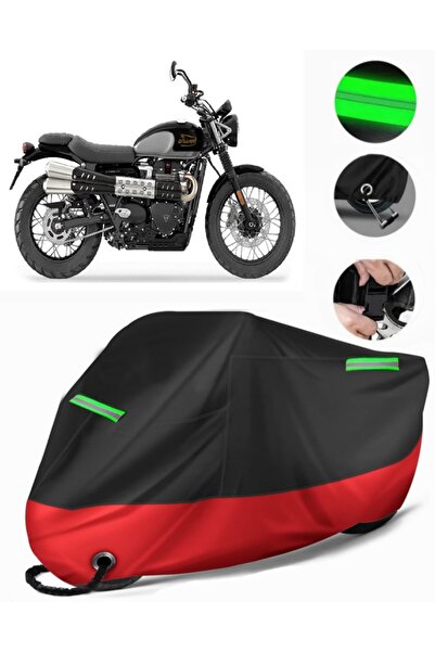 MotoEN غطاء دراجة نارية ممتاز متوافق مع Triumph Scrambler (متوافق مع القفل) أ...