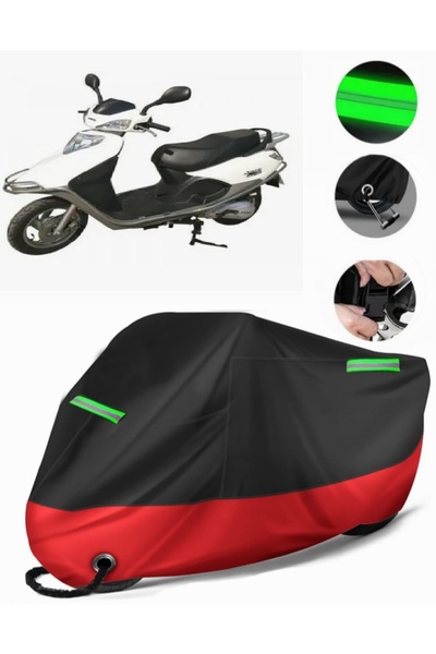 MotoEN Arora Ar 100T-2B Compatible Premium Motorcycle Tarpaulin (Lock Compati...