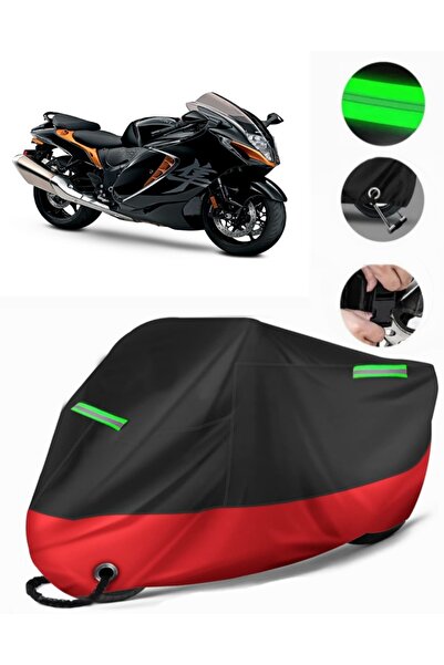MotoEN Suzuki Gsx-R 1300 Hayabusa Rear Bag Compatible Motorcycle Tarpaulin Pr...