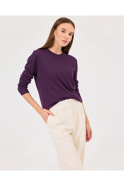 SEÇİL Yuvarlak Yaka Triko Kazak