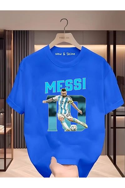 New Shine 1 μπλουζάκι δώρο για αγορές 6 και άνω στο καλάθι - Μπλουζάκι με στάμπα Messi 10 με στάμπα