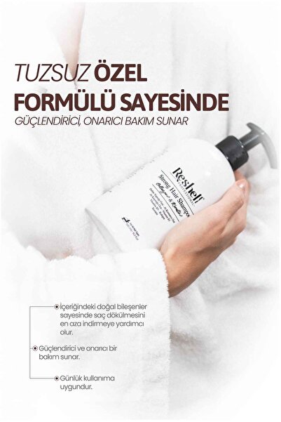 Reshell Dökülme Karşıtı Saç Bakım Seti 500 ml Strong Hair Shampoo 300 ml Strong Hair Mask 100 ml Serum