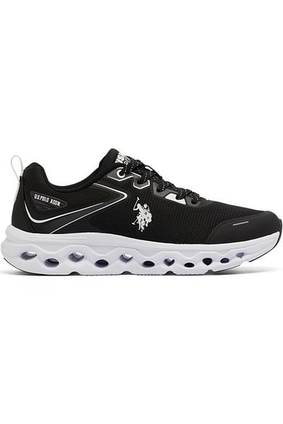 U.S. Polo Assn. Men's Black Low-Top Sneakers - Lightweight Lace-Up Design, Comfortable for Everyday Outfits