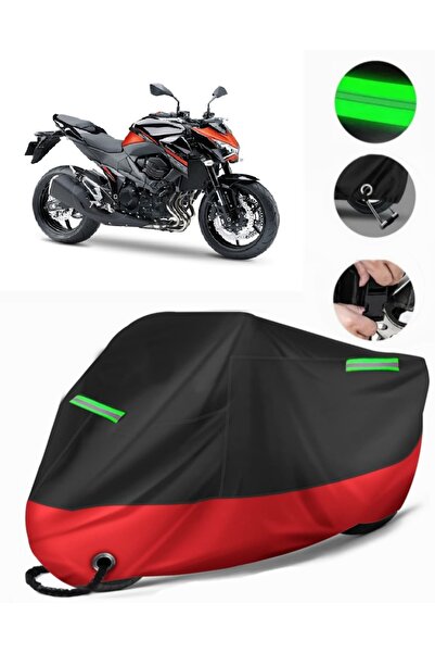 MotoEN غطاء دراجة نارية ممتاز متوافق مع Kawasaki Z 800 (متوافق مع القفل) أسود...