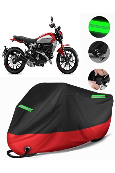 MotoEN Ducati Scrambler Icon Compatible Premium Motorcycle Tarpaulin (Lock Co...