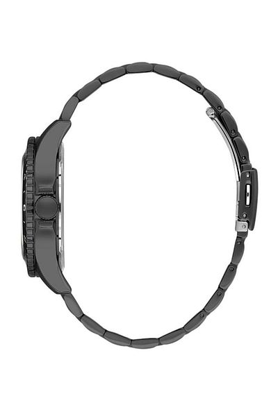 Daniel Klein Dk.1.13818-5 Submarine Design Fixed Bezel Waterproof Steel Finish Black Men's Lever