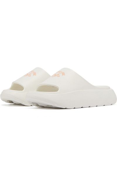 U.S. Polo Assn. Women's White Slides - High-Quality Sole Lightweight & Trendy Design