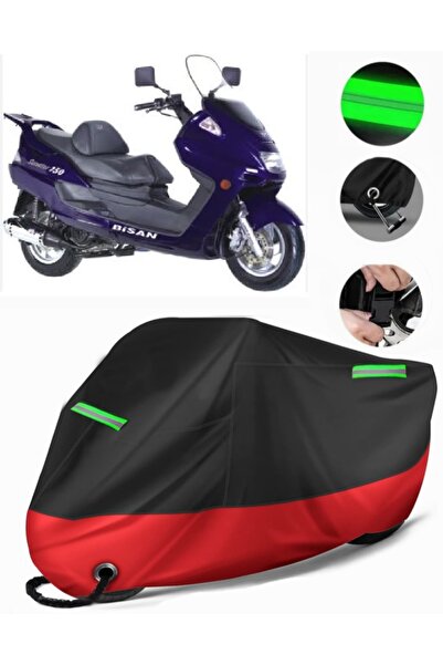 MotoEN Bisan Senator 150 Compatible Premium Motorcycle Tarpaulin (Lock Compat...