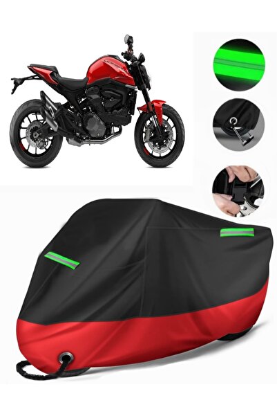 MotoEN Ducati Monster 937 Compatible Premium Motorcycle Tarpaulin (Lock Compa...