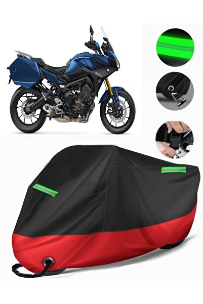 MotoEN غطاء دراجة نارية ممتاز متوافق مع Yamaha Tracer 900 GT (متوافق مع القفل...