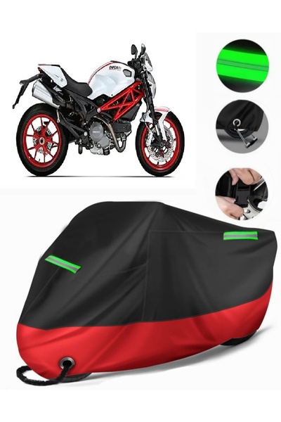 MotoEN Ducati Monster 796 Compatible Premium Motorcycle Tarpaulin (Lock Compa...