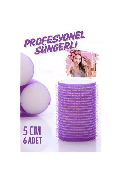 ModaCar Hvt ®   Sponge Night Hair Curler 5 cm 6 Pieces