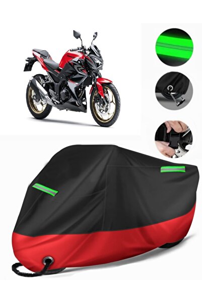 MotoEN Kawasaki Z 300 Compatible Premium Motorcycle Tarpaulin (Lock Compatibl...