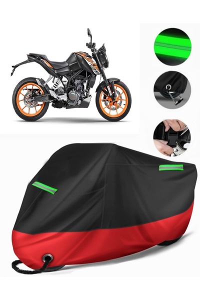 MotoEN KTM 125 Duke متوافق مع القماش المشمع للدراجات النارية (متوافق مع القفل...