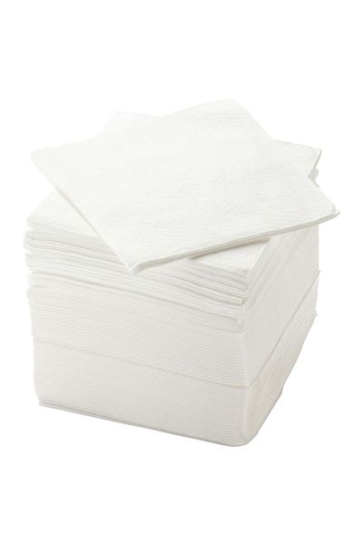 IKEA Paper napkins, white, 40x40 cm, 150 pieces