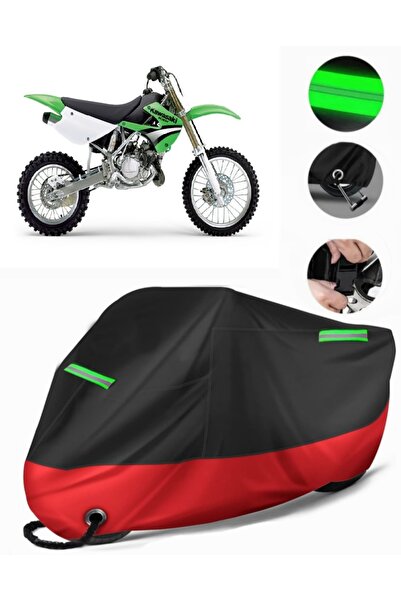 MotoEN Kawasaki Kx 85 Compatible Premium Motorcycle Tarpaulin (Lock Compatibl...