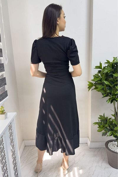 JANES Rochie cu curea de lungime midi de sezon nou 120 cm