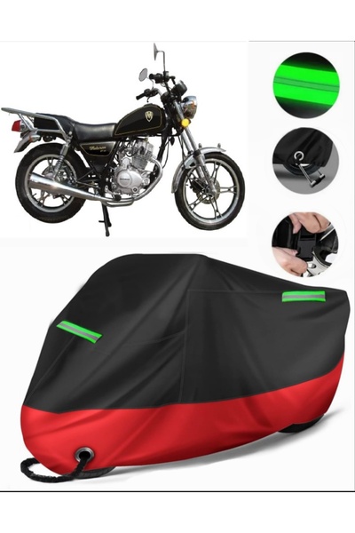 MotoEN غطاء دراجة نارية ممتاز متوافق مع Motoran MT 150 (متوافق مع القفل) أسود...
