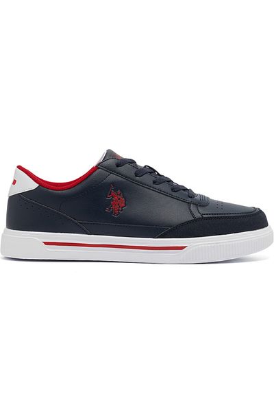 U.S. Polo Assn. Men's Navy Low-Top Sneakers - Lightweight Lace-Up Design, Comfortable for Everyday Outfits