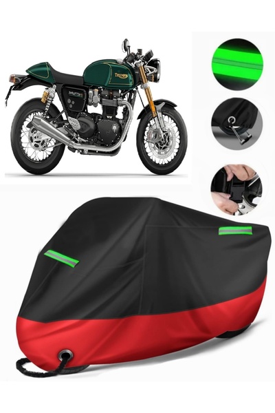 MotoEN Triumph Thruxton 900 متوافق مع القماش المشمع للدراجات النارية (متوافق ...