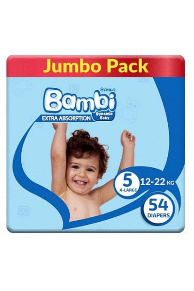 Bambi SANITA BAMBI NO 5 X-LRG JUMBO 54PCS