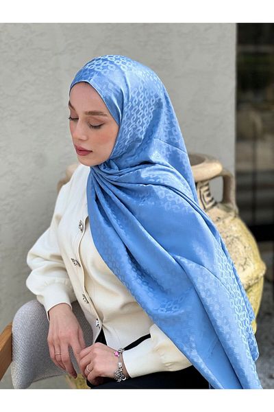 Modakaşmir Silky Jacquard Series Linn Pattern Shawl