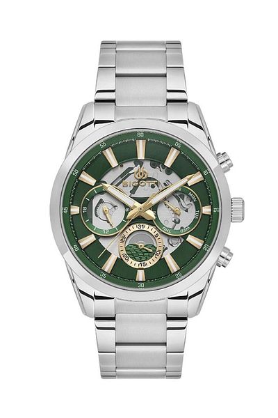 Bigotti Bg.1.10561-4 Men's Metallic Wristwatch - Steel Plated, Functions Active