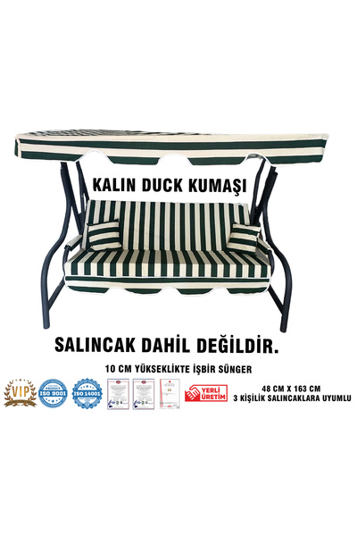 Vip Home Concept Market Ürünleri Lüks DUCK Vip Salıncak Minder Seti 3 Kişilik...
