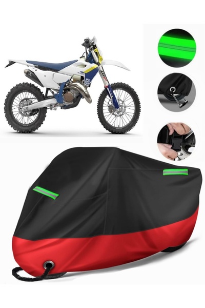 MotoEN Husqvarna Te 300I Compatible Premium Motorcycle Tarpaulin (Lock Compat...