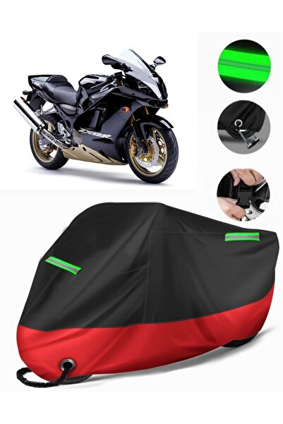 MotoEN غطاء دراجة نارية ممتاز متوافق مع Kawasaki ZX-12 R (متوافق مع القفل) أس...