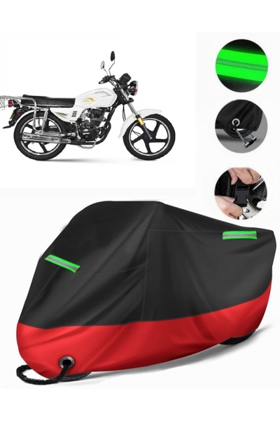 MotoEN Yuki Yk 125-7D Apollo Compatible Premium Motorcycle Tarpaulin (Lock Co...