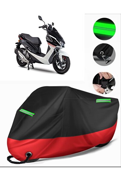 MotoEN Malaguti Mission 200 City Compatible Premium Motorcycle Tarpaulin (Loc...
