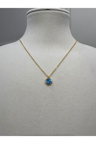 Store Steel Eye Charm Necklace