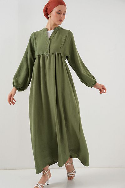 Bigdart Langes Hijab-Kleid für Damen 2525 – Khaki