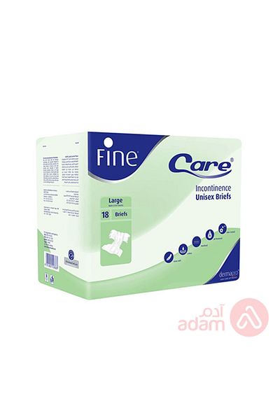 FINE CARE ADLT DIAPER  LRG 18PCS