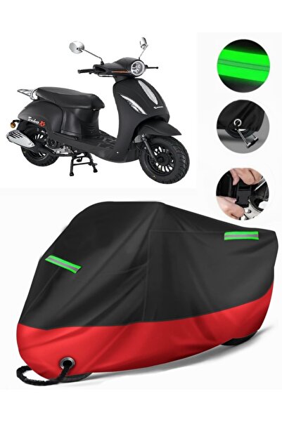 MotoEN Kanuni Trodon XS 50 Compatible Premium Motorcycle Tarpaulin (Lock Comp...