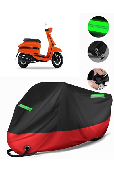 MotoEN Lambretta V125 مشمع دراجة نارية ممتاز متوافق خصيصًا (متوافق مع القفل) ...