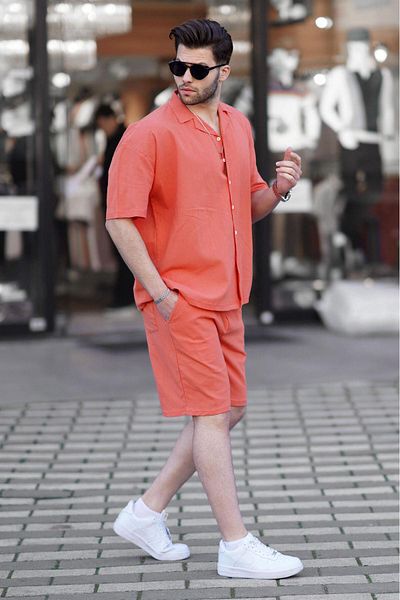 Madmext Orange Basic Ανδρικό Σορτς 6729