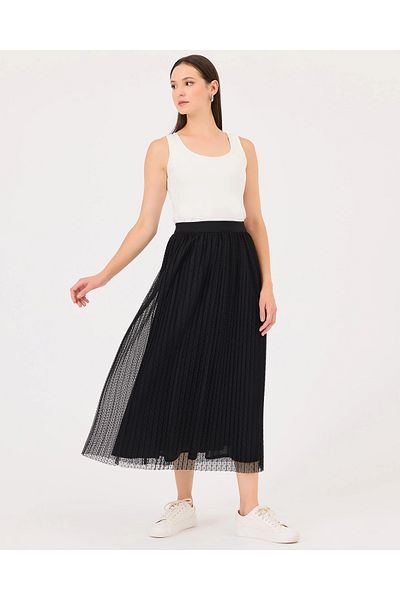 SEÇİL Seçil Stylish Black Skirt - 242610006