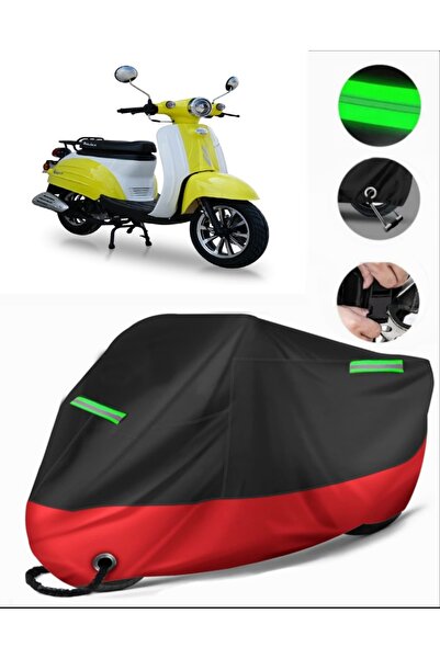 MotoEN Motolux Vintage 50 Compatible Premium Motorcycle Tarpaulin (Lock Compa...