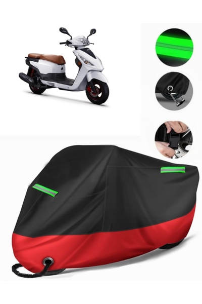 MotoEN Kuba Cargo Compatible Premium Motorcycle Tarpaulin (Lock Compatible) B...