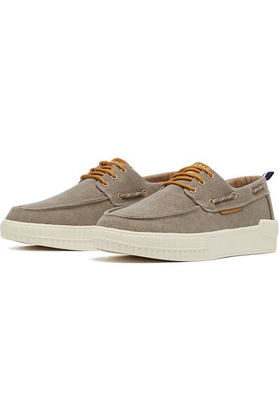 U.S. Polo Assn. Men's Beige Low-Top Sneakers - Lightweight Slip-On Design with Iconic Branding for a Clean Look