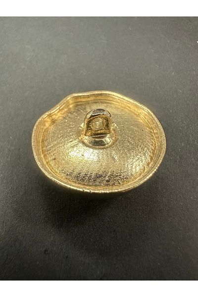T.T Polnet Button Gold Pearl Model Metal Blazer Jacket Treccot Button 2.29 cm