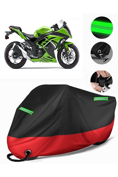 MotoEN Kawasaki Ninja 250R Compatible Premium Motorcycle Tarpaulin (Lock Comp...