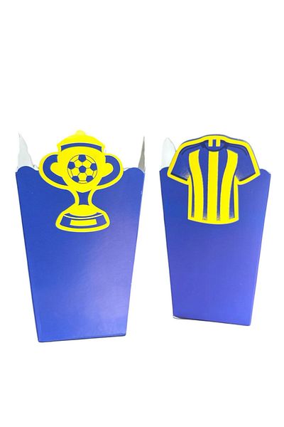 Cadde Süs Team Themed Popcorn 8-Piece Corn Box