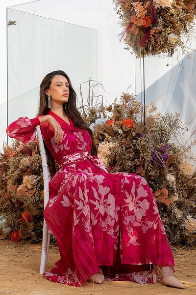 femi9 Maxi printed dress