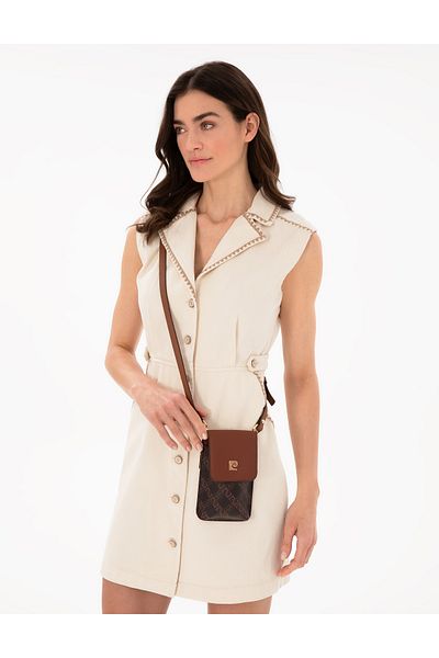 Pierre Cardin Brown Phone Bag 50305560 -Vr029