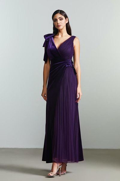 femi9 Velvet and mesh dress