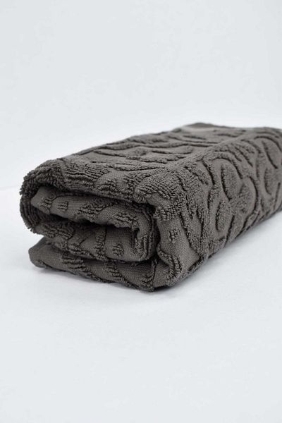 birizmoda Scarlet Jacquard Hand and Face Towel - Dark Brown